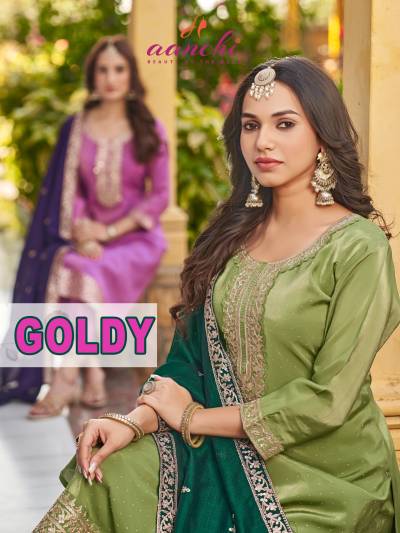 GOLDY BY AANCHI DESIGNER ROMAN SALWAR SUIT WHOLESALER IN INDIA